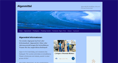 Desktop Screenshot of algenmittel.alles-mit-links.net